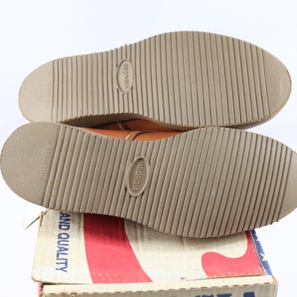 Vintage New Georgia Steel Toe Leather Oxford Shoes main image 6